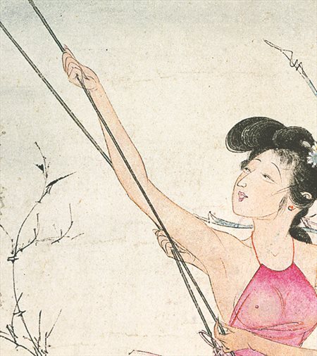 杏花岭-胡也佛的仕女画和最知名的金瓶梅秘戏图